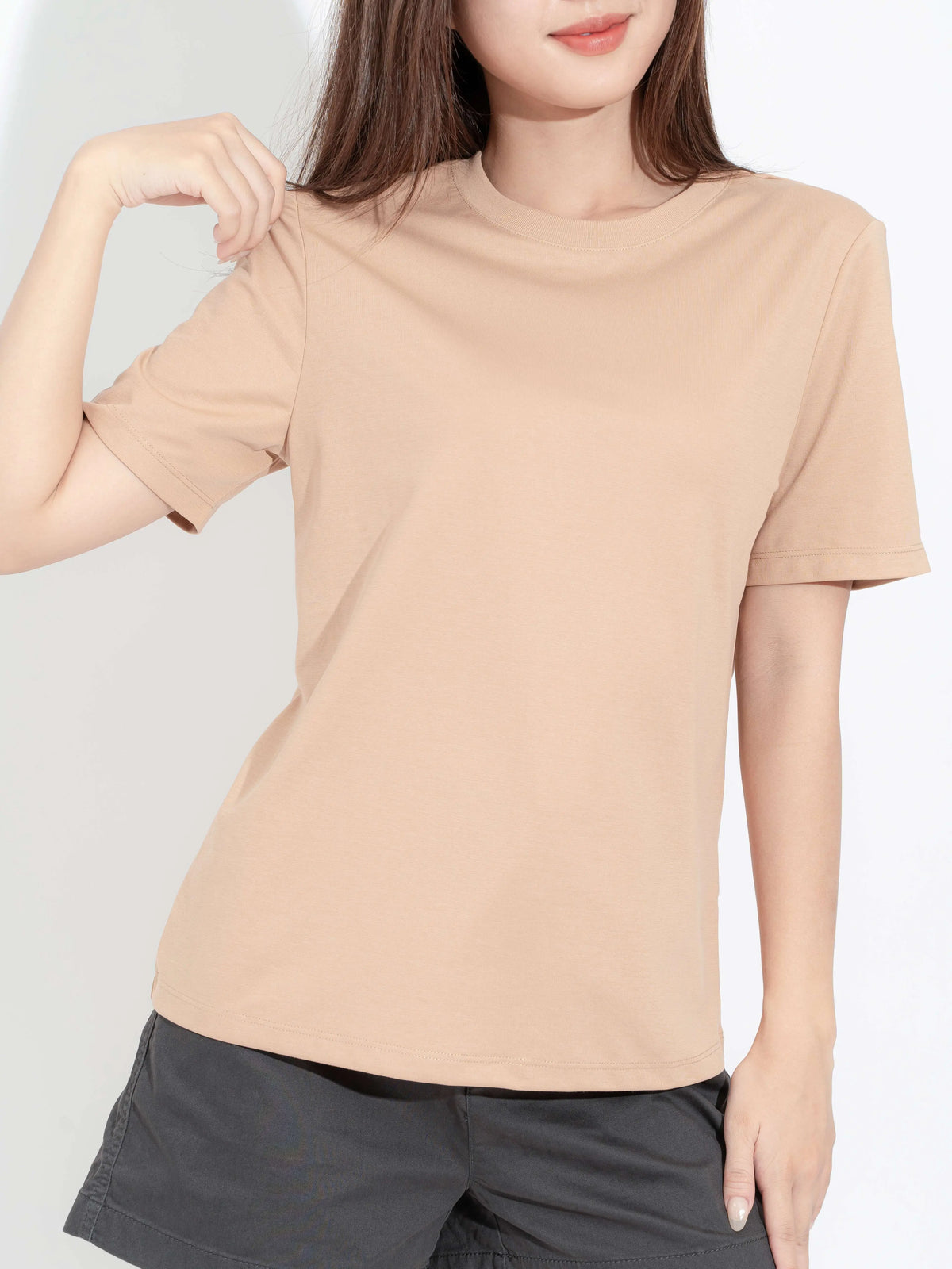 Áo Thun Nữ Dáng Suông Cổ Tròn LFNUAT01