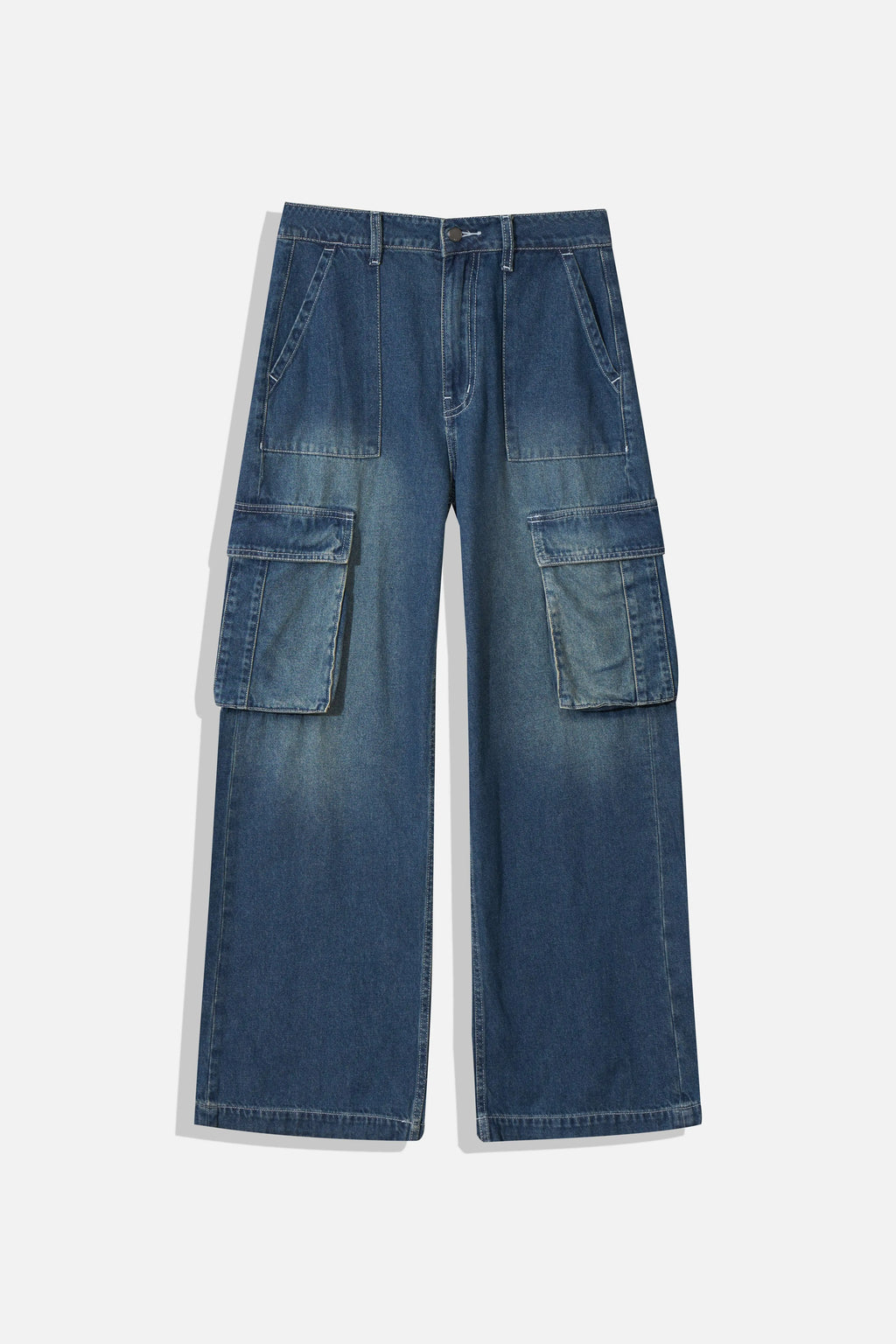 Quần Jeans Cargo Nữ Dáng Suông LFNUQ05