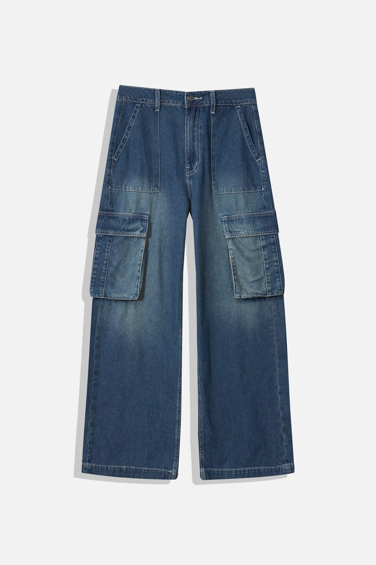 Quần Jeans Cargo Nữ Dáng Suông LFNUQ05