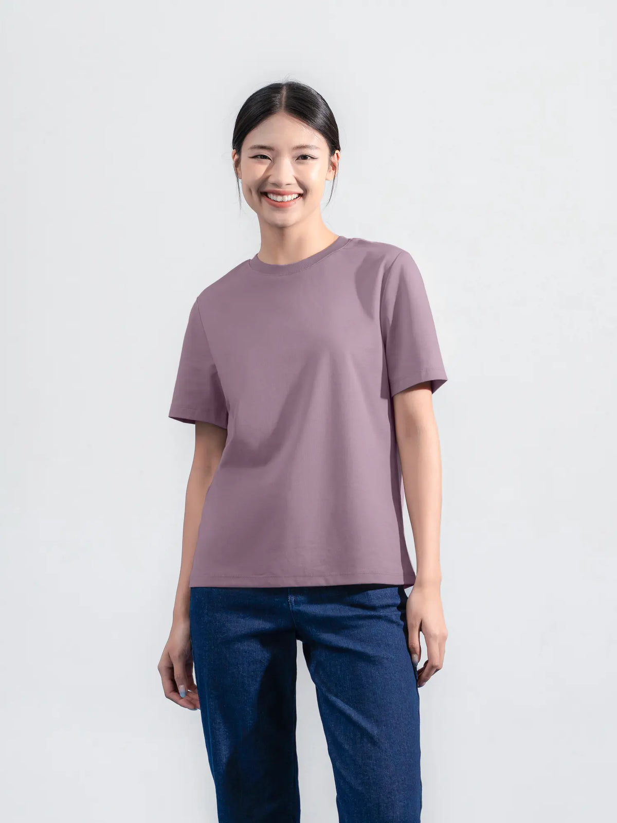 Áo Thun Nữ Dáng Suông Cổ Tròn LFNUAT01