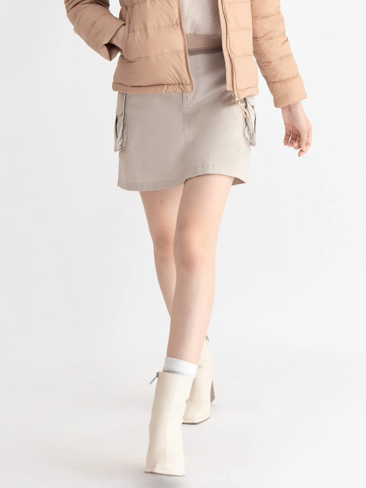 Quần Váy Khaki Túi Hộp LFNUV02