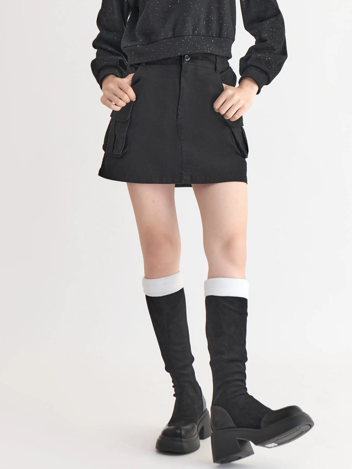Quần Váy Khaki Túi Hộp LFNUV02