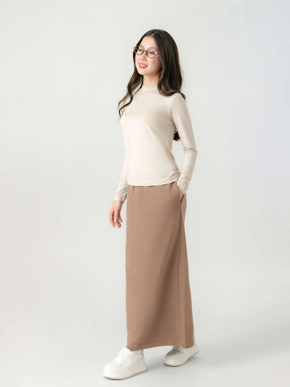 Chân Váy Nỉ Da Cá Dáng Suông LFNUV05