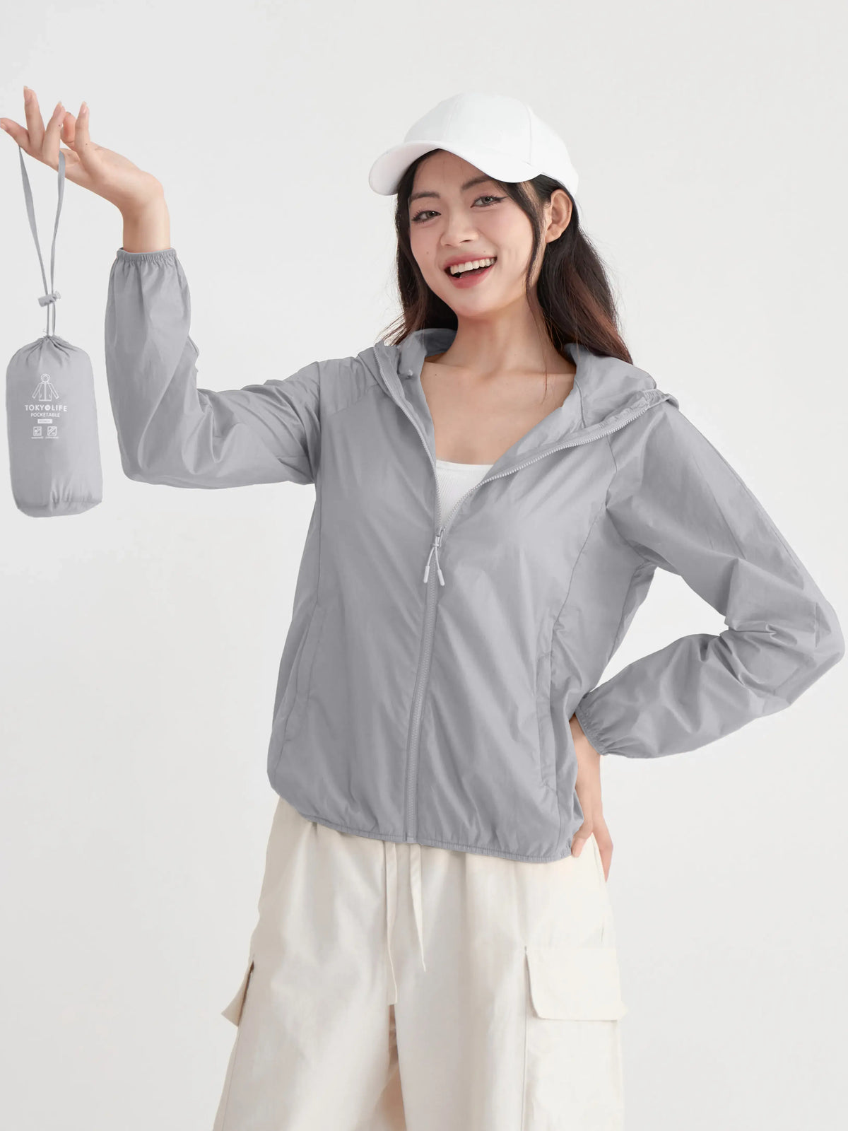Áo Khoác Gió Nữ Gấp Gọn Siêu Nhẹ LFNUAK06
