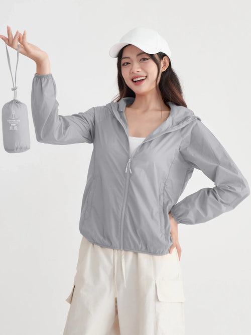 Áo Khoác Gió Nữ Gấp Gọn Siêu Nhẹ LFNUAK06