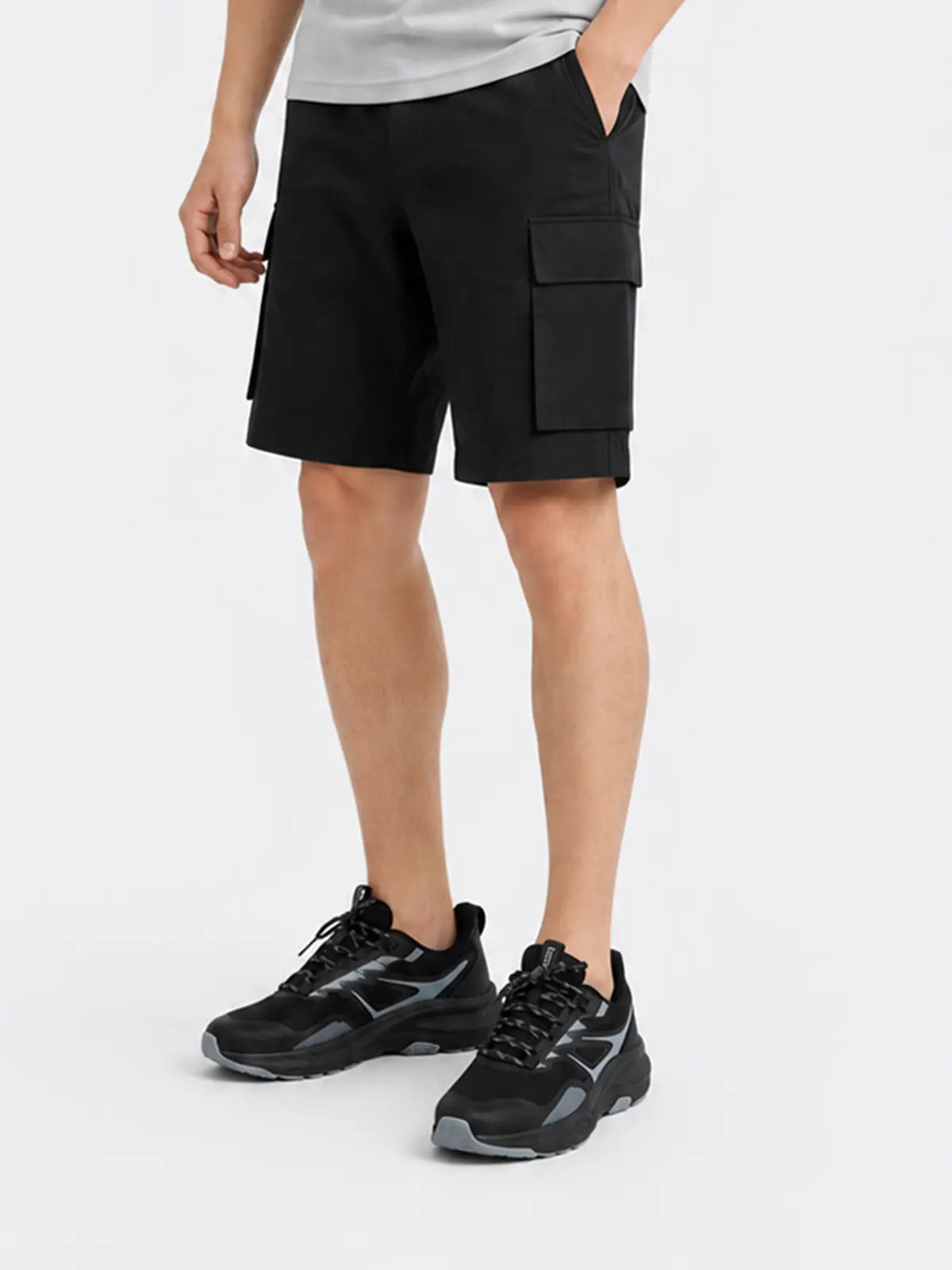 Quần Shorts Nam Khaki Túi Hộp LFNAMQ04