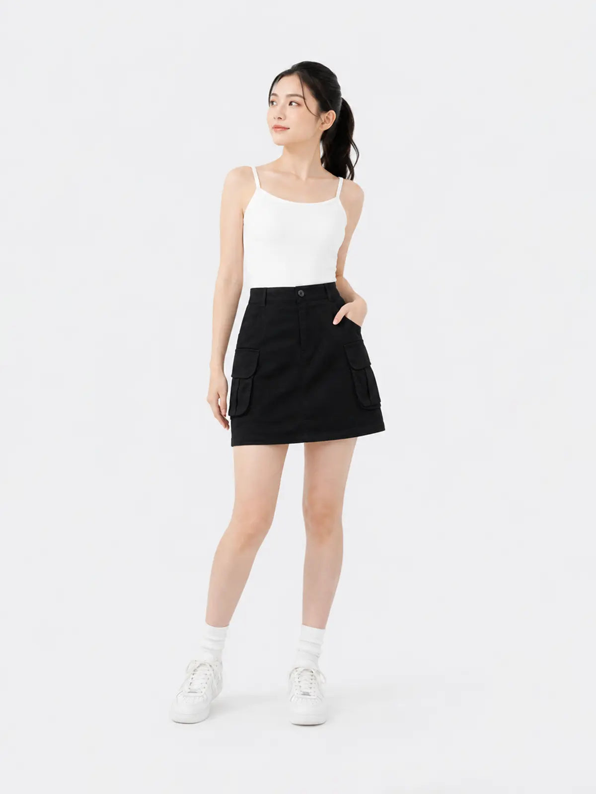 Quần Váy Khaki Túi Hộp LFNUV02