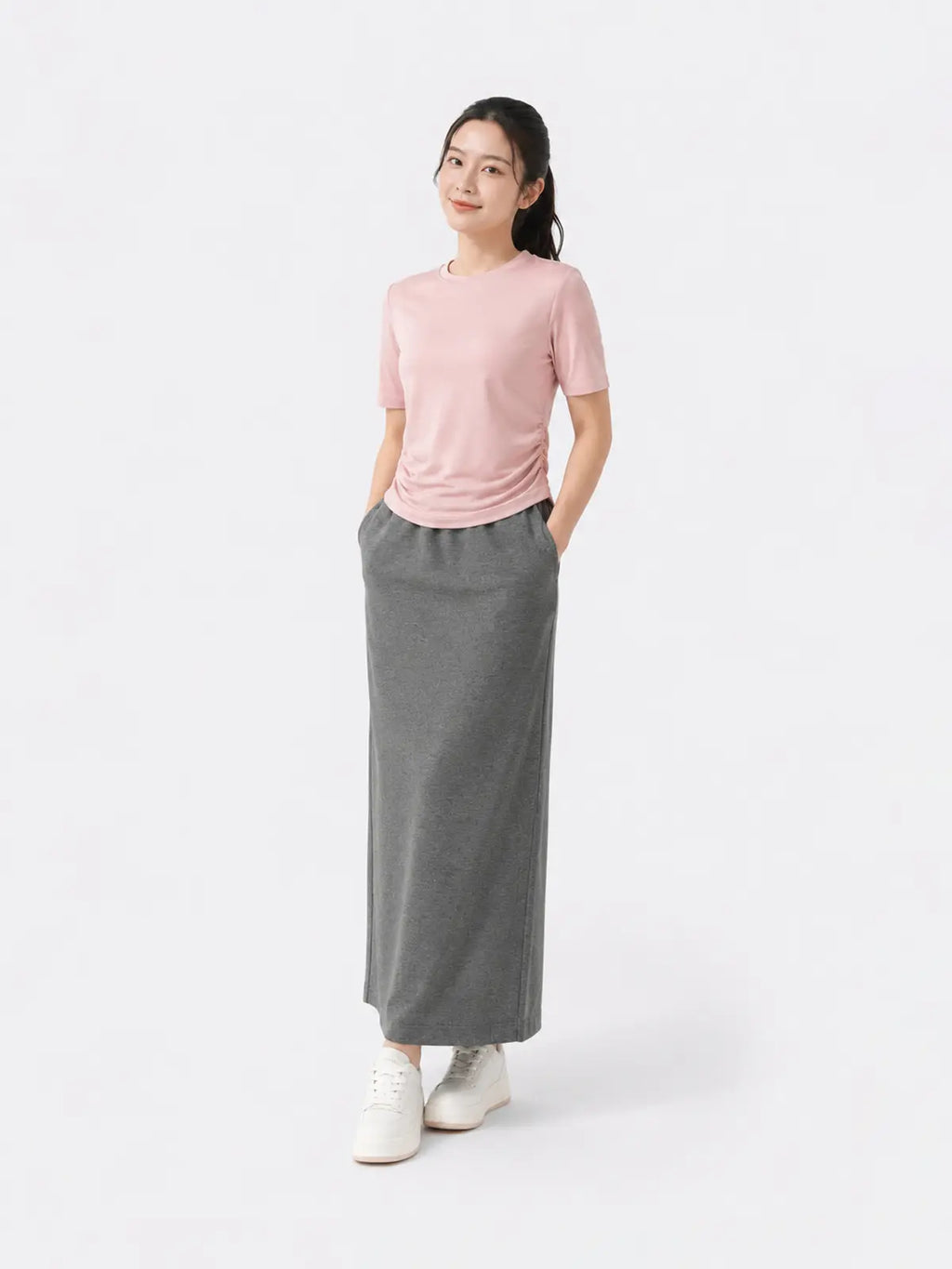 Chân Váy Nỉ Da Cá Dáng Suông LFNUV05