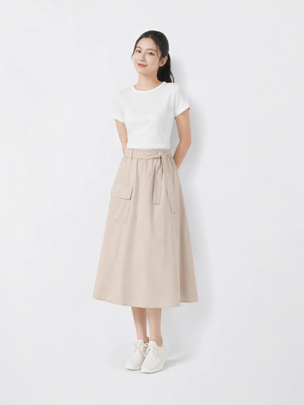 Chân Váy Xếp Ly Có Túi Hộp LFNUV01