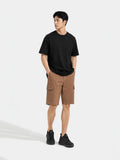 Quần Shorts Nam Khaki Túi Hộp LFNAMQ04