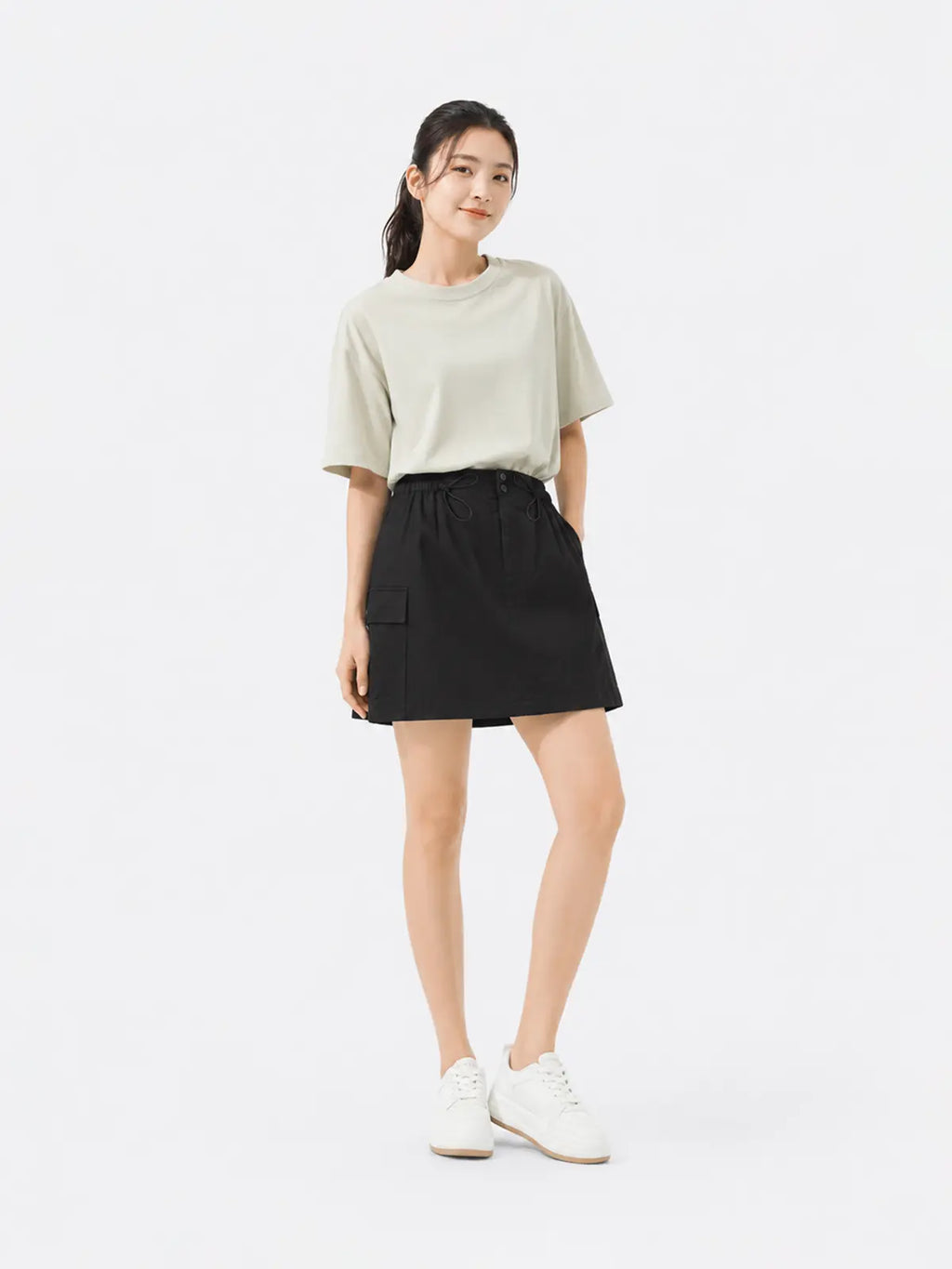 Chân Váy Nữ Chun Trang Trí LFNUV07