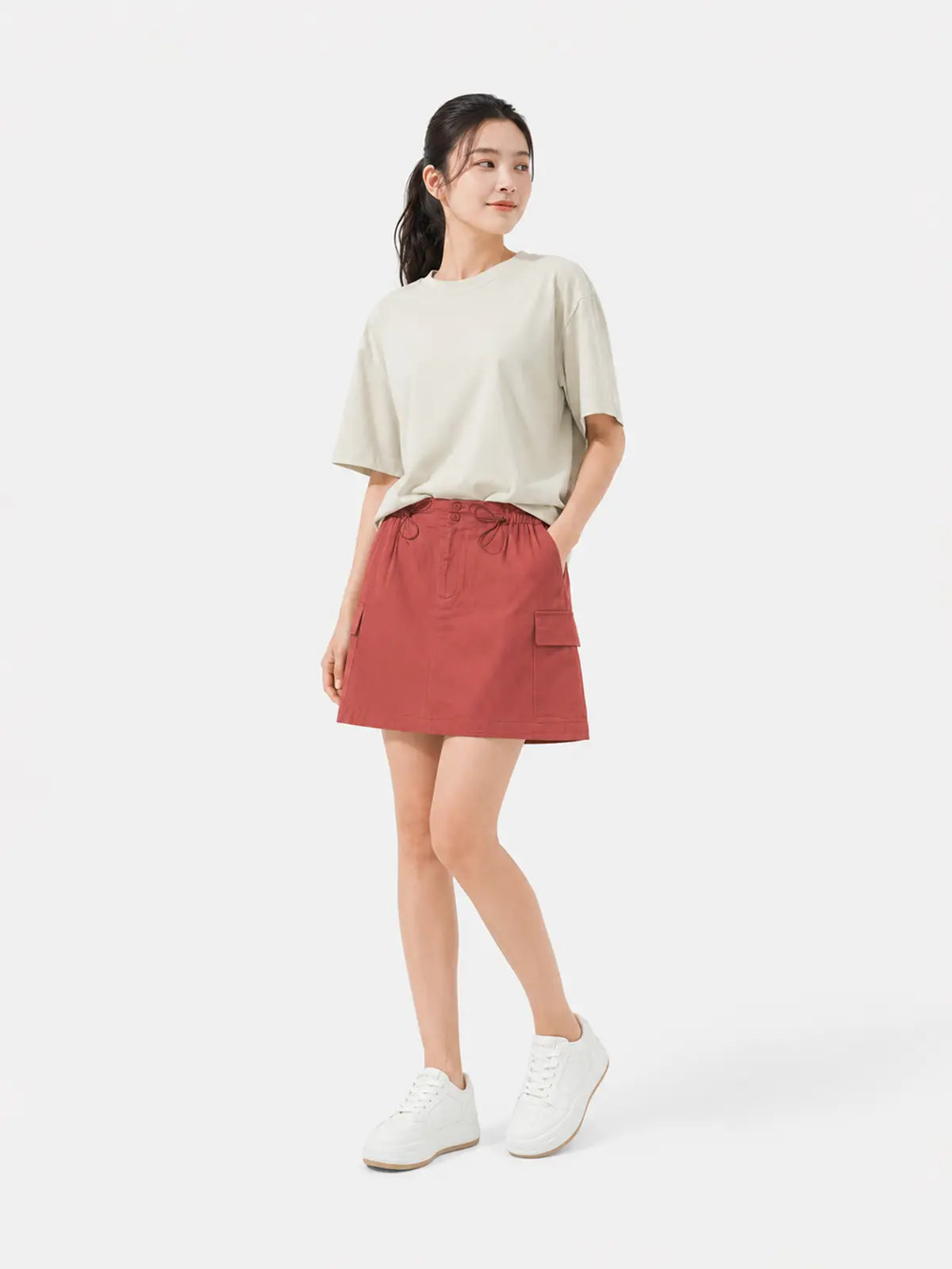 Chân Váy Nữ Chun Trang Trí LFNUV07