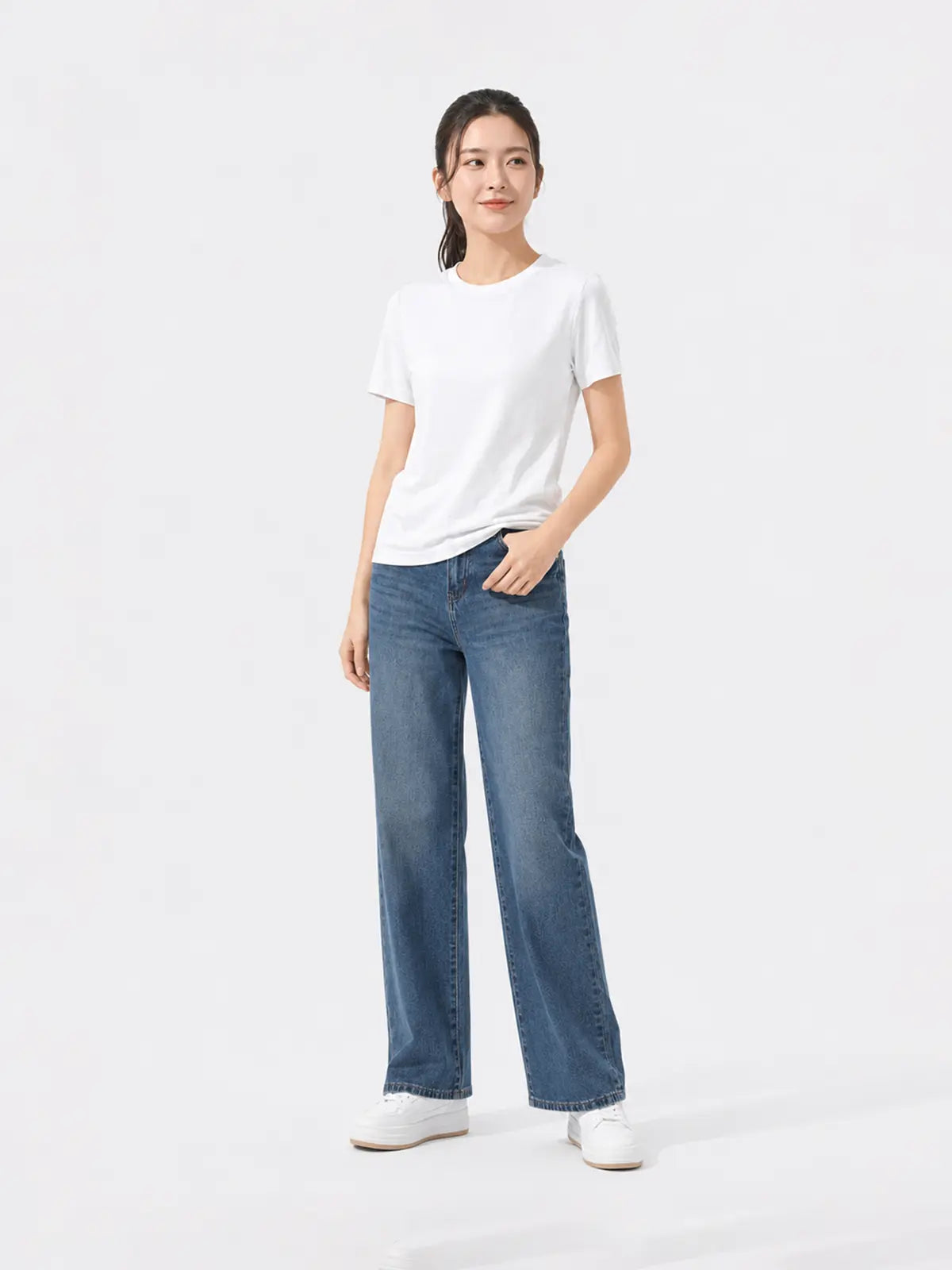 Quần Jeans Nữ Ống Đứng LFNUQ07