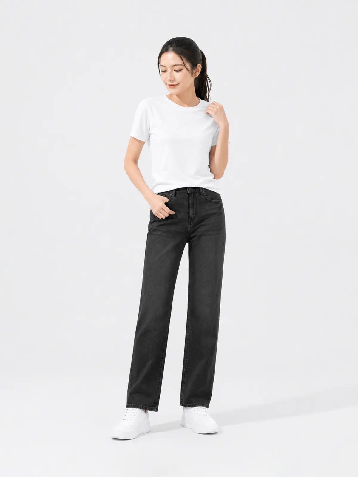 Quần Jeans Nữ Ống Đứng LFNUQ07