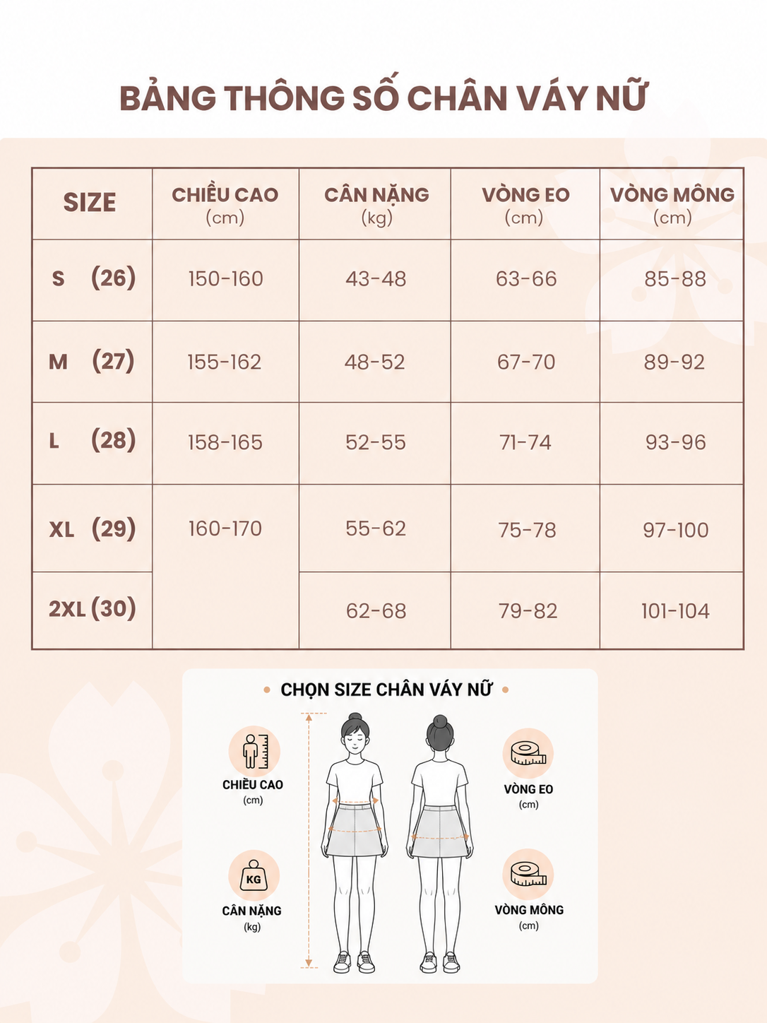 Chân Váy Nữ Chun Trang Trí LFNUV07